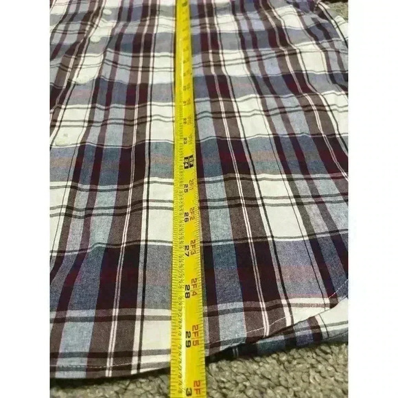 J Crew Mens Shirtings Classic fit  Button Up Shirt Plaid Size Large 100% Cotton - Picture 8 of 8